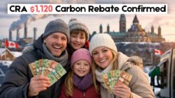 CRA Announces $1,120 Carbon Rebate Payment Rolling Out After 6 January 2026